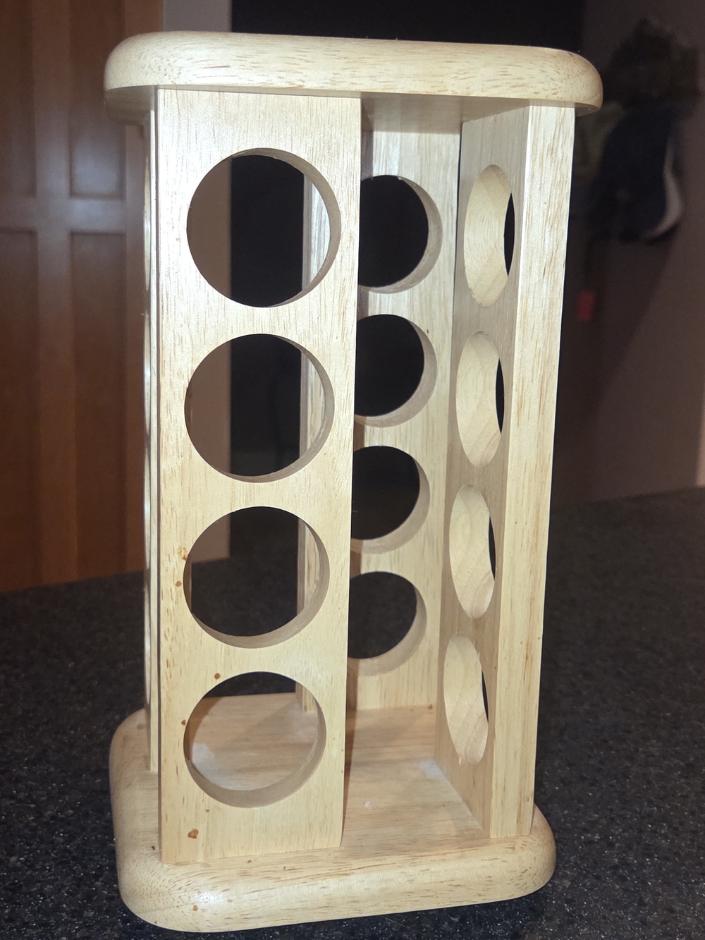 Wooden Vertical Rotating Spice Rack